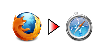 Firefox から Safari へ