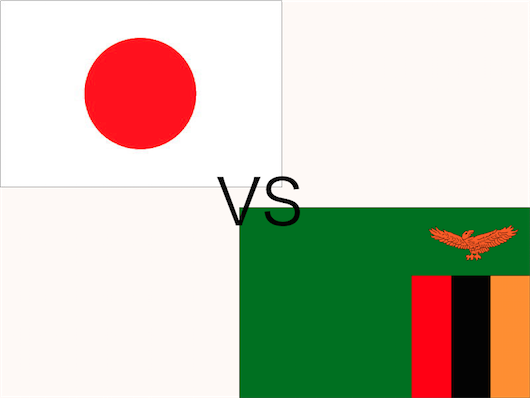 日本vsザンビア