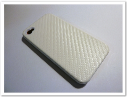 iPhone 4 x Carbon Look for iPhone 4 ホワイト