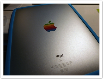 Rainbow Apple Logo Decal for iPad
