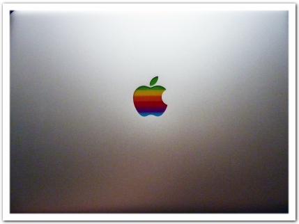 Retro Apple Logo Decal Sticker for Macbook