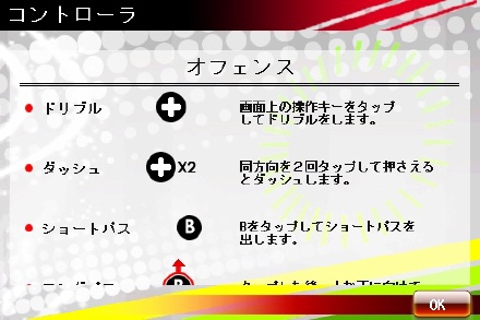 リアルサッカー 2009 コントロール説明